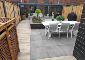 Foto van het project Keramische tegels, Tom Hulzink bestratingen, Eibergen